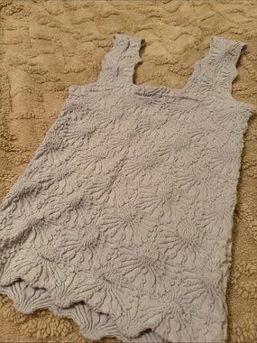 Altar'd State Light Gray Textured Knit Tank